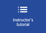 Instructor's tutorial